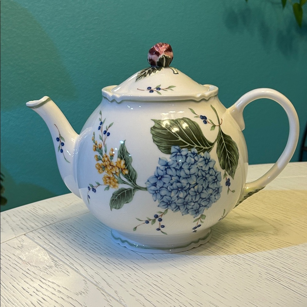 Princess House Vintage Garden Ceramic Tea Pot